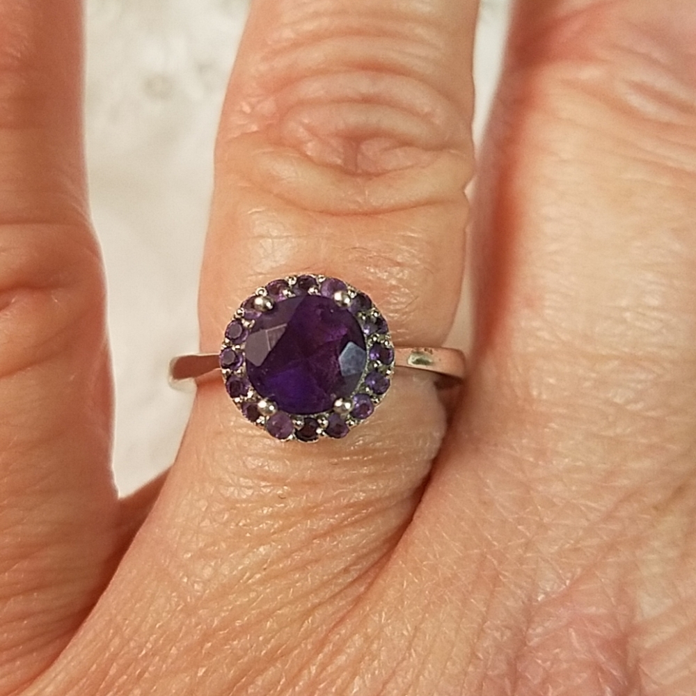 Amethyst Sterling Silver Ring